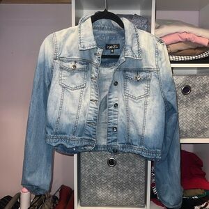Rue21 Blue Jean Jacket Vintage-Inspired Cropped